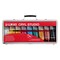 LUKAS CRYL Studio Acrylic Suitcase Set of 9, 100ml Tubes - Art Supplies for Artists, Medium-Viscosity, Water-Mixable, Fast Drying, Paint Bottle Organizer, Great for Large Scale and Outdoor Murals
